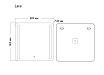 Зеркало Grossman Lara 80x80 см, с подсветкой