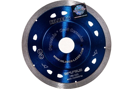 Диск алмазный отрезной по керамограниту Extra Thin (125x1.1х22.23 мм) Hilberg HM420