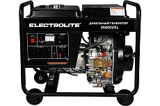 Дизельный генератор Electrolite 3500D/EL дизель, 3.5 кВт, ручной запуск, 220 В 5748