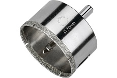 Коронка алмазная по керамограниту и керамике с центрирующим сверлом 70 мм Diamond Industrial DIDCSC070