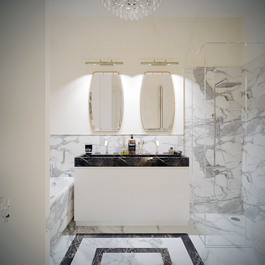 Дизайн-проект ванной комнаты "Парижская сказка"