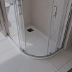 Поддон для душа BelBagno TRAY-MR-UNO-RH-120/80-550-35-W-L-NO 120x80 четверть круга, левый, накладка черный