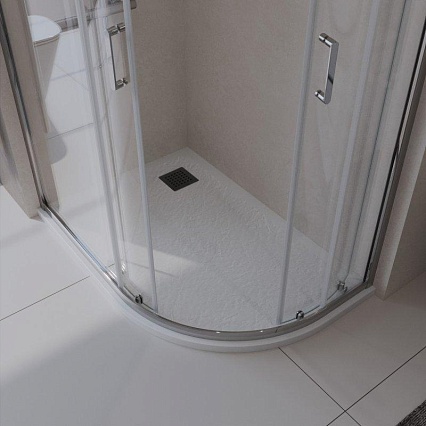 Поддон для душа BelBagno TRAY-MR-UNO-RH-120/80-550-35-W-L-NO 120x80 четверть круга, левый, накладка черный