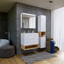 Мебель для ванной Бриклаер Кристалл 70 см белый
