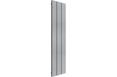 Секционный радиатор отопления Mivarmo 3 секции, горизонтальное/вертикальное подключение 200 см, серебристый матовый MA3-2000-9006