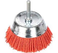 Щетка чашечная нейлоновая (75 мм; хвостовик 6 мм) Verto 62H710