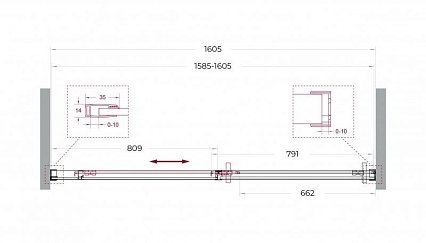 Душевая дверь BelBagno SOFT_CLOSE-1-BF-1-160-C-GM 160x200 прозрачная, оружейная сталь Душевая дверь BelBagno SOFT_CLOSE-1-BF-1-160-C-GM 160x200 прозрачная, оружейная сталь