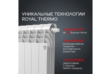 Радиатор Royal Thermo BiLiner 500 /Bianco Traffico VR - 10 секций НС-1196677