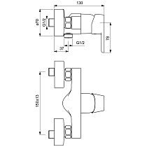 Смеситель для душа Ideal Standard Vito B0411AA