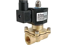 Соленоидный клапан прямого типа с мембраной принудительного подъёма ArTorq SK15L200GN.220AC 2/2 нормально закрыт, G 1/2”, корпус латунь