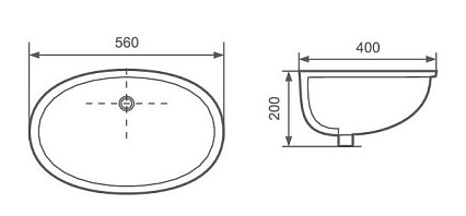 Раковина Aquatek AQ8091-00 56 см