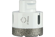 Коронка алмазная по керамограниту 55 мм, M14 на УШМ Diamond Industrial DIDKVP55M14