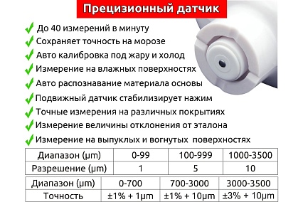 Толщиномер покрытий CARSYS DPM-816E Lite 3687
