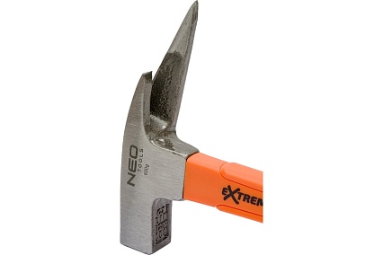 Шиферный молоток Neo Tools 600 г, рукоятка из стекловолокна 25-131