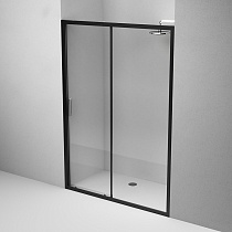 Душевая дверь Am.Pm Gem 150x195 прозрачное стекло, черный