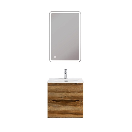 Тумба с раковиной BelBagno Marino-Cer-Mini 50 см Rovere Rustico