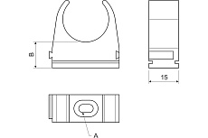 Клипса KOPOS HF комплект 10 шт. 5325HF_KB