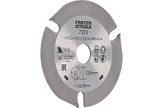 Диск пильный по дереву 125x22.2 мм Faster Tools 7293