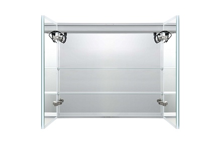 Зеркальный шкаф Aquatek 80x70 см с подсветкой, антипар, хром AQ7803B-MLC