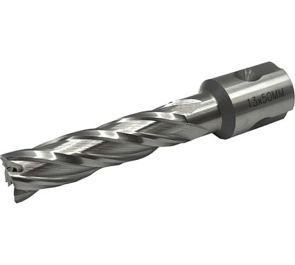Сверло корончатое TORNERI 13х50 мм, HSS, Universal / Weldon 19 Т023625