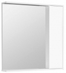 Зеркальный шкаф Акватон Стоун 80 см 1A228302SX010 белый глянец
