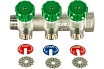Регулируемый коллектор с 3 отводами FAR 1" М24х19 FK 3850 C1