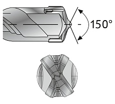 Бур SDS-plus 10,0х210х150 мм 4 резца KEIL TURBOHEAD Xpro 251100210