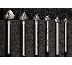 Набор конич. и обрезн. зенкеров Eyltool DIN 335, HSS-E CBN 6 пред. по нерж. 14 320