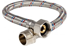 Подводка для воды Хома Норкин в оплетке, 1/2&quot;, 60 см, гайка-штуцер 56910235