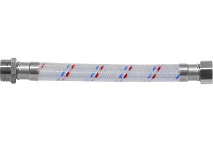 Гибкая подводка для воды ЦС ГИГАНТ 17 нейлон 1/2”Г х 1/2Ш L-50 см, штука ГП002411