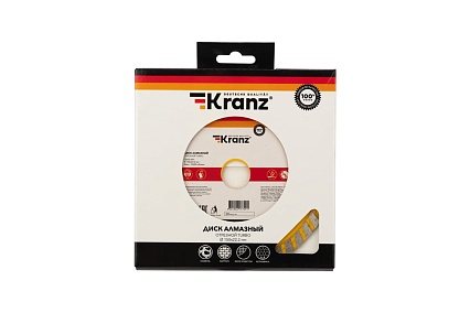 Диск алмазный отрезной Турбо (150x22.2x2.4x10 мм) Kranz KR-90-0122