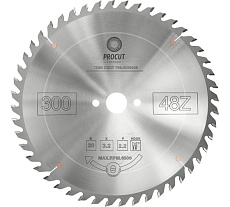Пильный диск 300x30x3.2/2.2 мм, Z=48, ATB, продольный/поперечный рез, по древесине PROCUT 798.3003048.ECO
