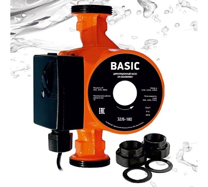 Циркуляционный насос PROFLINE basic 32/6 -180 (гайки, кабель) УТ-00047615