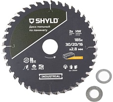 Пильный диск SHYLD по ламинату твердосплавный 185x30/20/16 мм, 40 зубьев 6692497