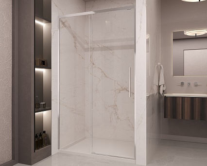 Душевая дверь Vincea Stella VDS-1ST110CL 110x200 хром, прозрачная