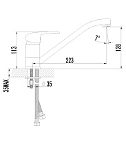 Смеситель для кухни Lemark Pramen LM3304C