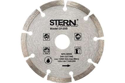 Диск алмазный сегментный Stern 125х1.9х7.7х22.2 мм TORGWIN S23581