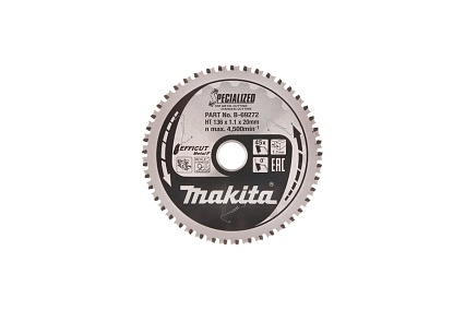 Диск пильный по металлу EFFICUT (136x20 мм; 45T) Makita B-69272