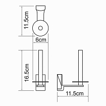 Держатель туалетной бумаги WasserKRAFT Exter K-5297 светлая бронза