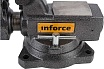 Поворотные слесарные тиски Inforce 140 мм 05-23-10