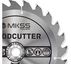 Диск пильный по дереву MKSS Toolbox Woodcutter WC1850 185x24Тх30/20/16 мм WC18502430