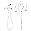 Смеситель Timo Saona 2338/03SM с гигиеническим душем, черный