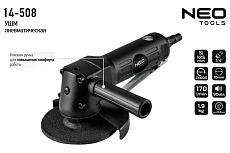 Шлифовальная угловая пневматическая машина Neo Tools 125 мм, 10000 об/мин 14-508