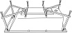 Каркас для ванн Excellent MR-19 Oceana 160, Pryzmat 150/160