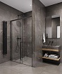 Душевая дверь Timo TDSS-150/03C-8R 150x200 прозрачное, черный