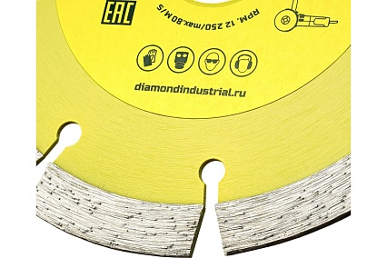 Диск алмазный сегментный (125 х 10 х 22,2 мм по бетону, кирпичу, камню) Diamond Industrial DIDS125