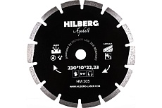 Диск алмазный отрезной по асфальту (230x10х22.23 мм) Hilberg HM305
