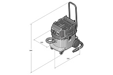 Пылесос для влажной и сухой уборки Fein Dustex 35 LX AC 92030060000