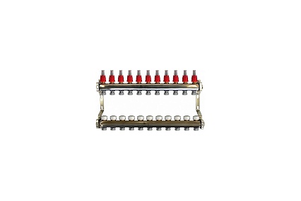 Коллекторный блок для теплого пола 1x3/4EU отв.-11 Gekon GK 74111