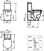 Унитаз-компакт Ideal Standard Connect AquaBlade/Scandinavian